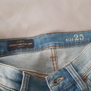J. Crew high rise crop jeans